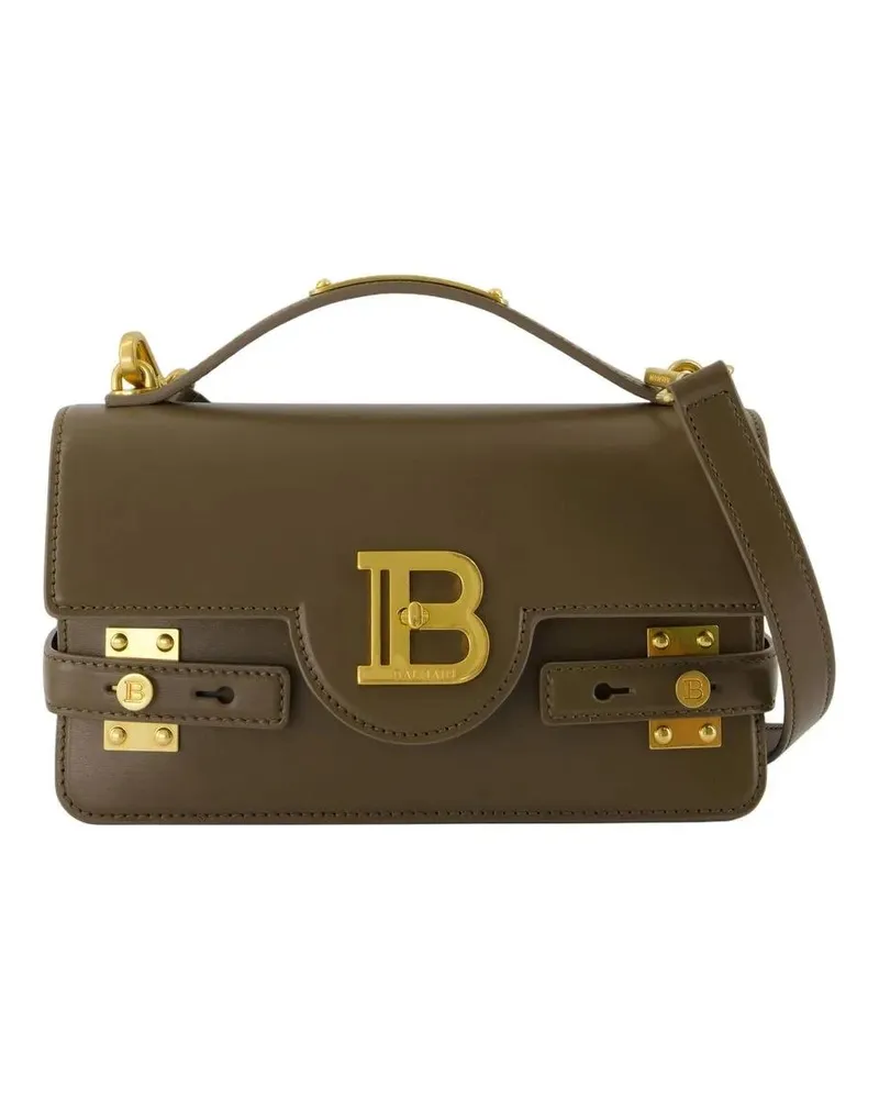 Balmain Hobo Bags B-Buzz 24 Shoulder Bag - Leather - Khaki braun Braun
