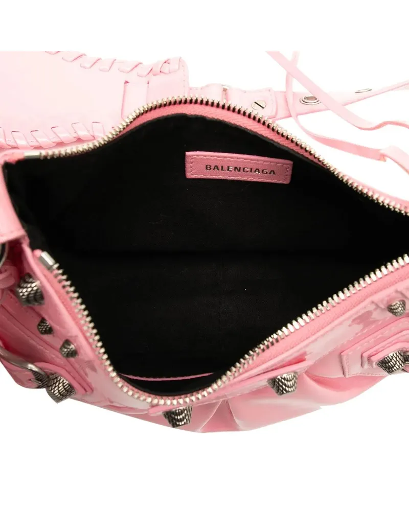 Balenciaga Hobo Bags Patent Motocross Le Cagole XS rosa Gold