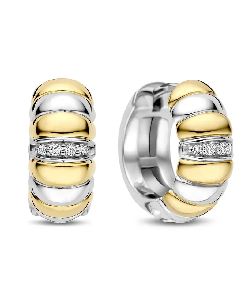 ti sento milano Ohrringe 925er Sterlingsilber Ohrringe gold Gold