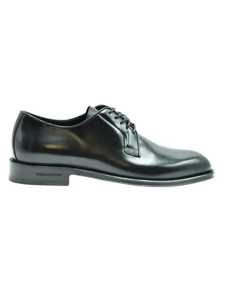 Dsquared2 Loafer Black Leather Bag grau Grau