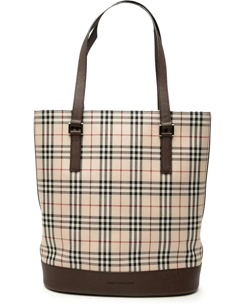 Burberry Shopper House Check Canvas Tote braun Braun