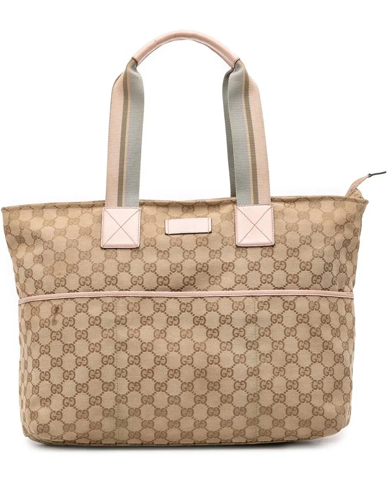 Gucci Shopper GG Canvas Web Tote braun Braun