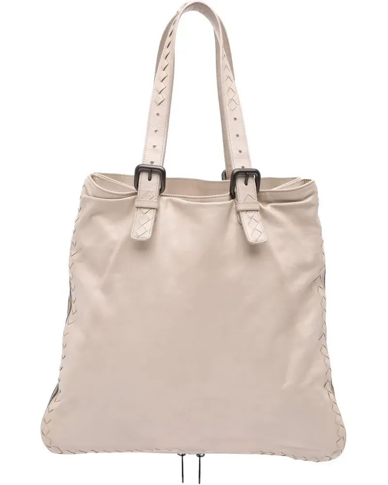 Bottega Veneta Shopper Leather Intrecciato Side Zip Tote braun Braun