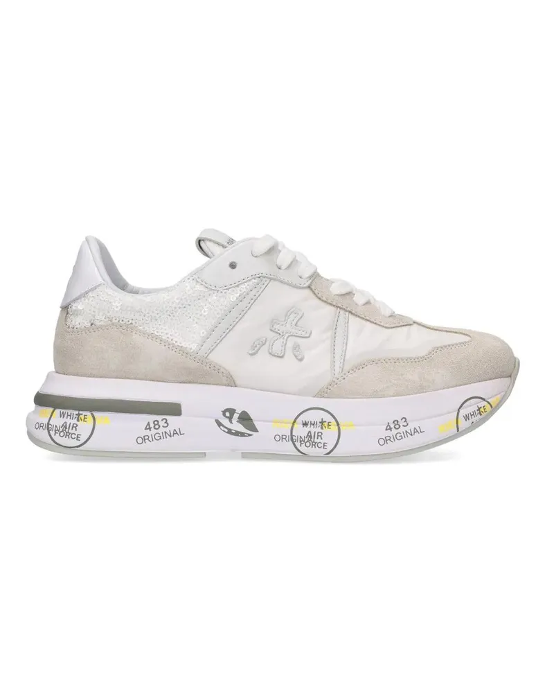Premiata Low-Top Sneaker Cassie Sneakers In Light Gray Suede grau Grau