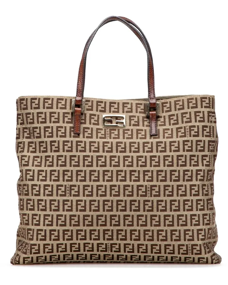 Fendi Shopper Zucchino Canvas Tote braun Braun
