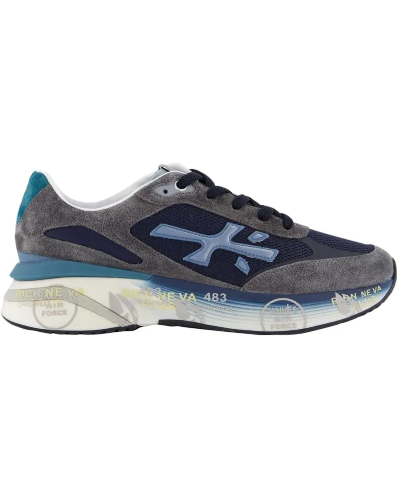 Premiata Low-Top Sneaker Heren Moerun Sneaker Blue blau Blau