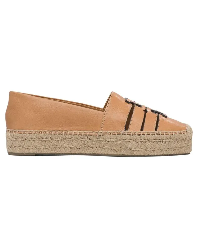 Tory Burch Beige Espadrilles With Woven Jute Sole braun Braun