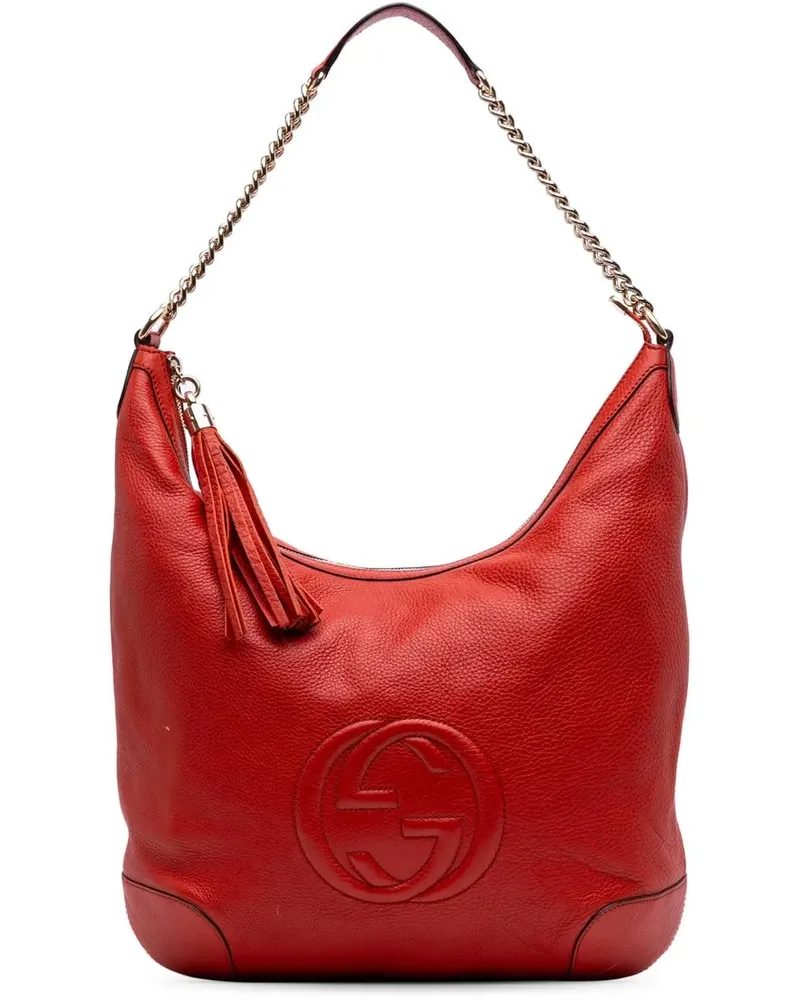 Gucci Hobo Bags Medium Leather Soho Shoulder Bag rot Rot