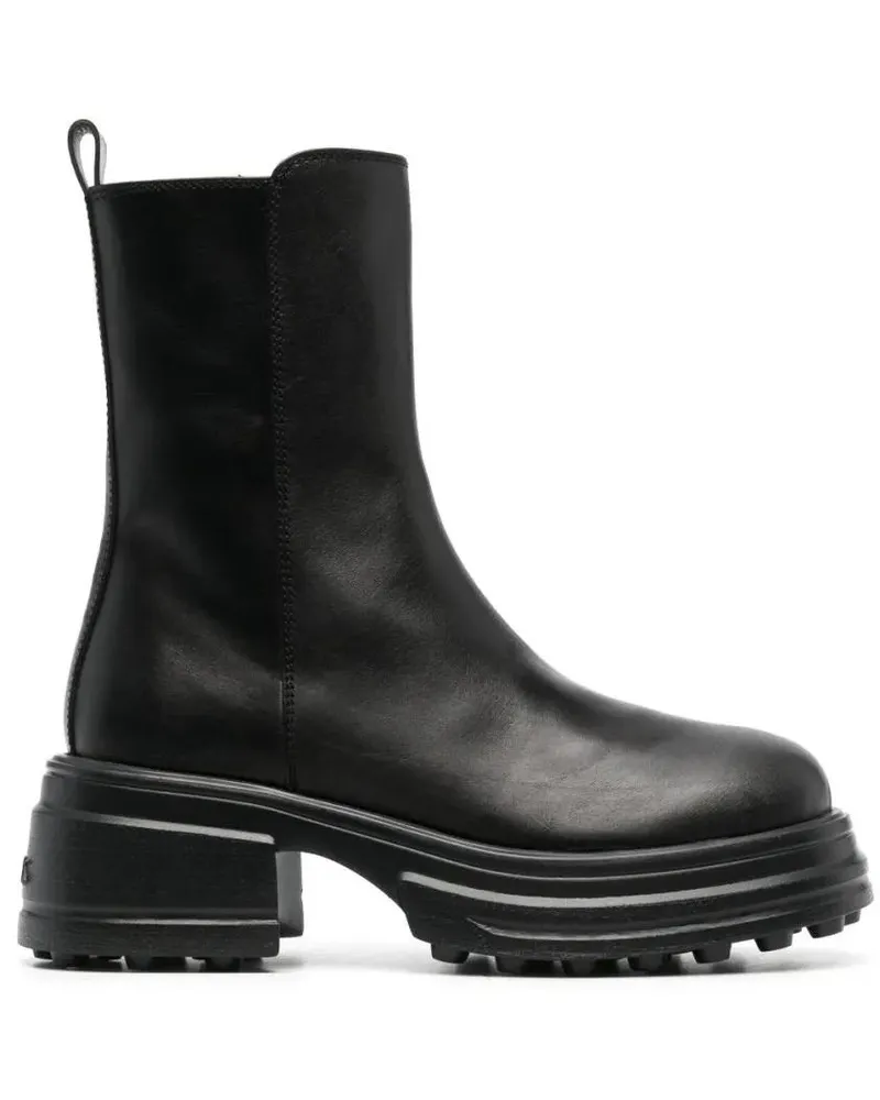 TOD'S Stiefel Ankle Boots With Closed Silhouette And Sole schwarz Schwarz