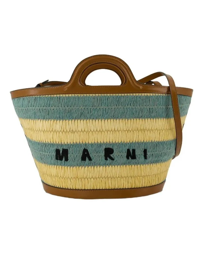 Marni Shopper & Totes Tropicalia Small Shopping Bag - Raphia - Multi bunt Bunt