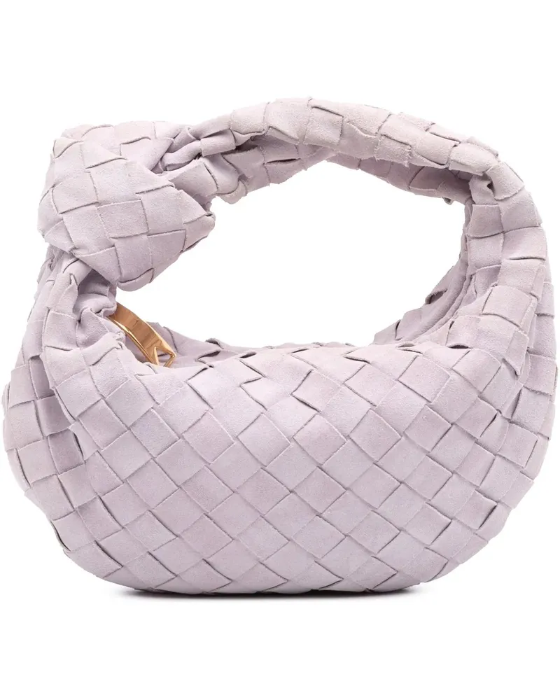 Bottega Veneta Hobo Bags Mini Suede Intrecciato Jodie orange Orange