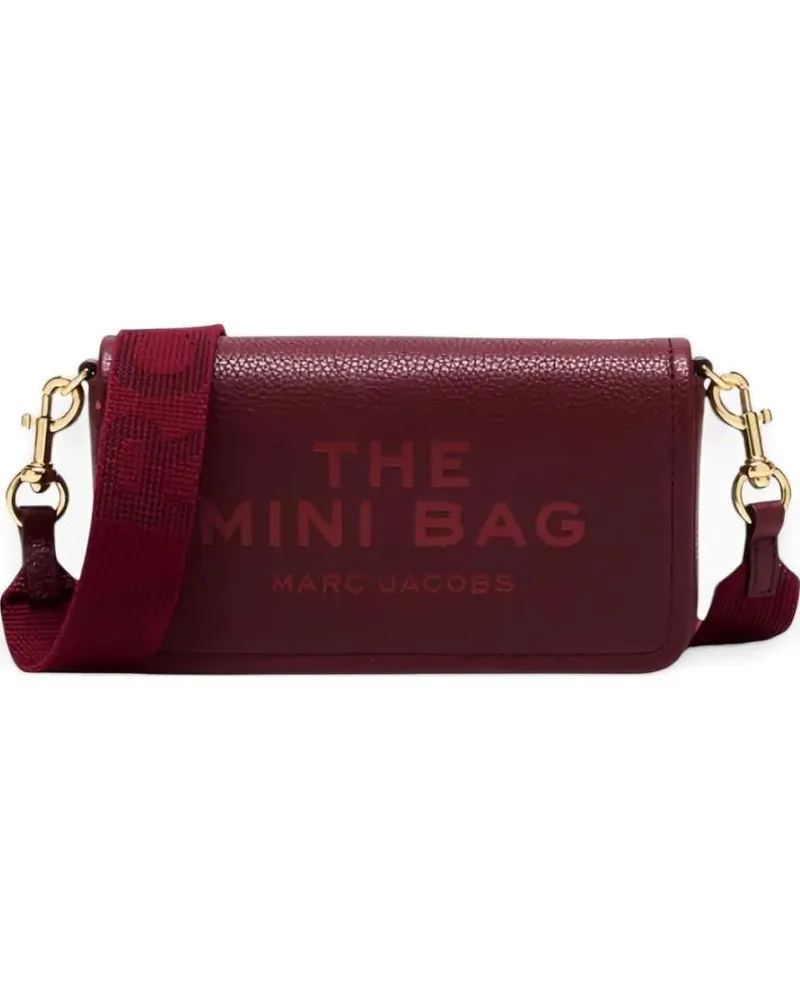 Marc Jacobs Hobo Bags Rectangular Mini Bag In Textured Burgundy Leather schwarz Schwarz