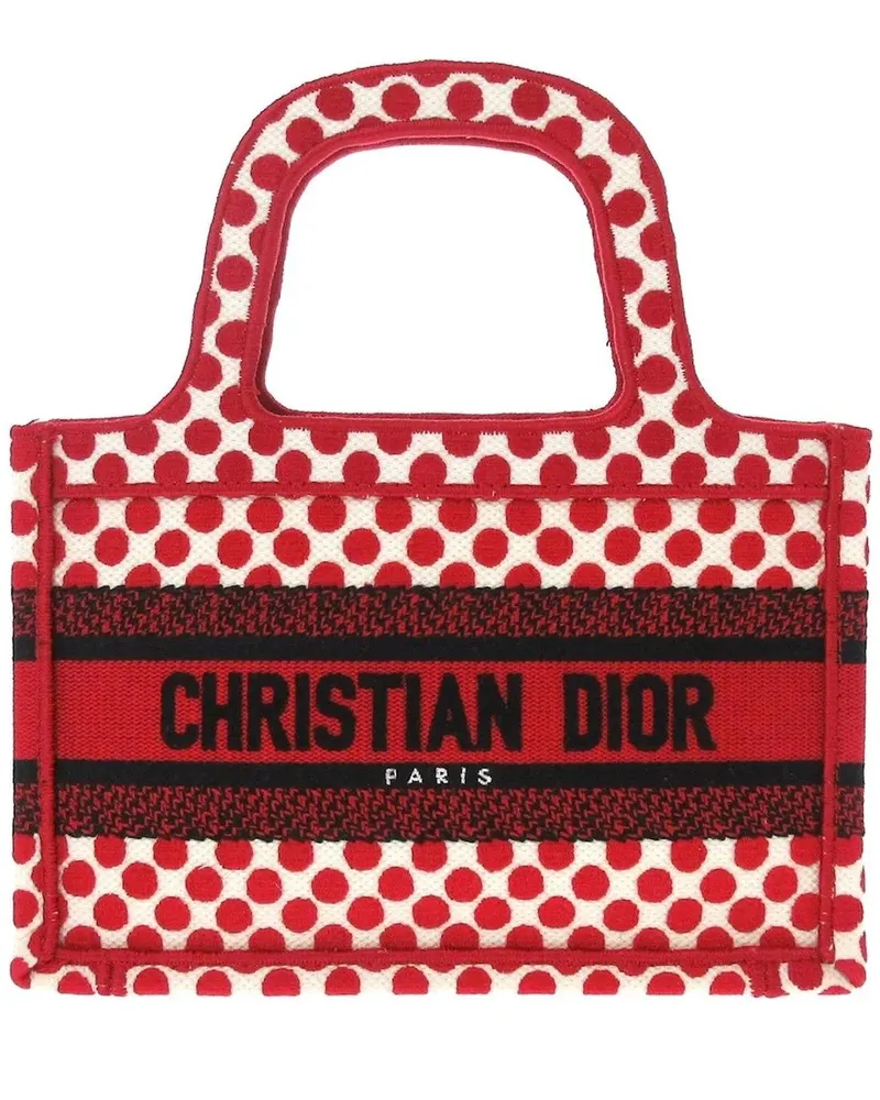 Dior Shopper Mini Dioramour Book Tote rot Rot