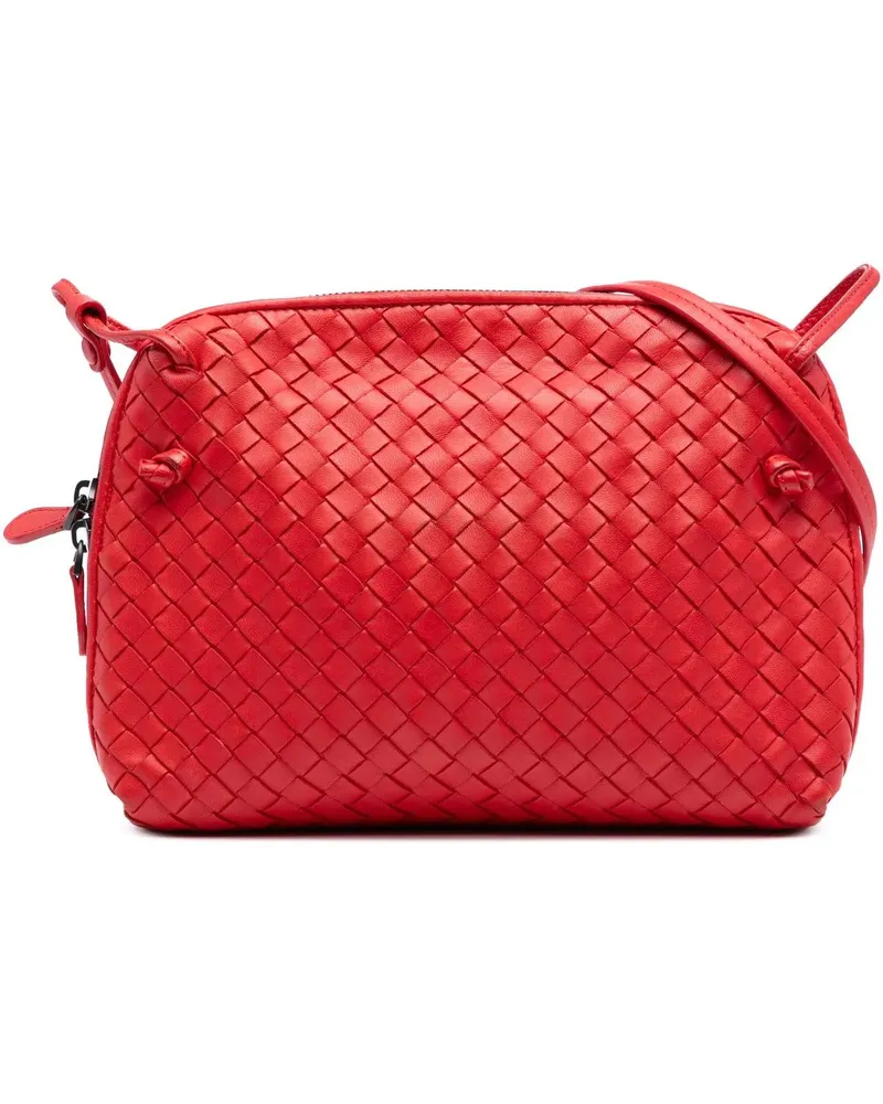 Bottega Veneta Hobo Bags Nappa Intrecciato Nodini Crossbody rot Rot
