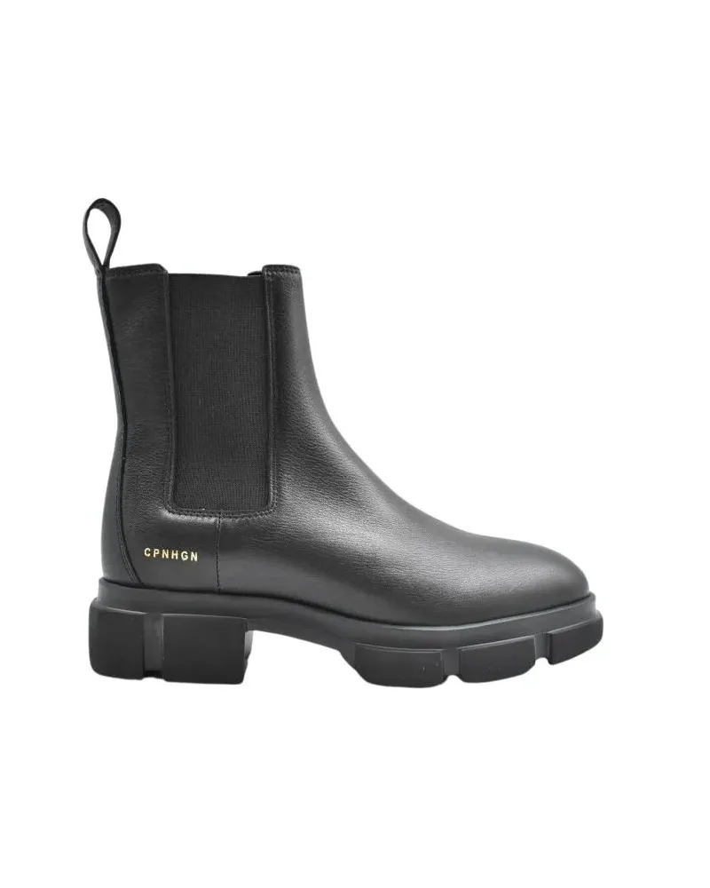 Copenhagen Stiefel Sole Lace-Up Boots With Design schwarz Schwarz