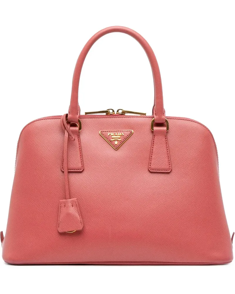 Prada Hobo Bags Medium Saffiano Lux Promenade Satchel rosa Gold