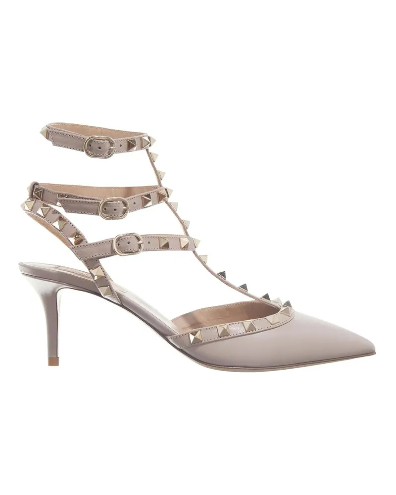 Valentino Garavani Sandaletten mit Absatz Ankle Strap taupe Taupe
