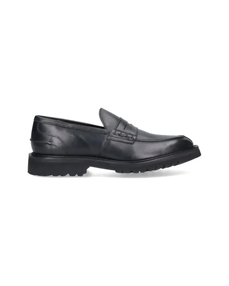 Tricker's Loafer James Black Leather Loafers schwarz Schwarz