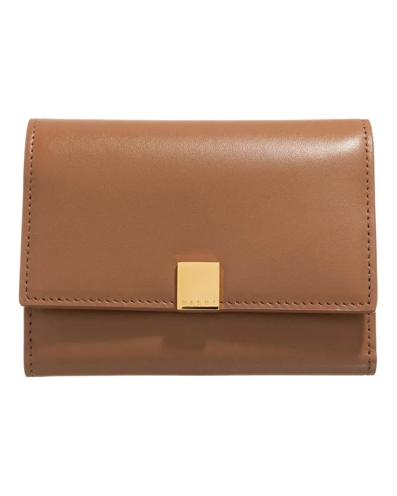 Marni Portemonnaie Trifold braun Braun