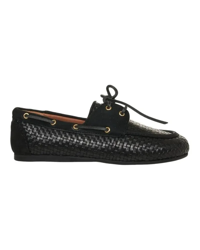 Billi Bi Britney' Leather Loafers schwarz Schwarz