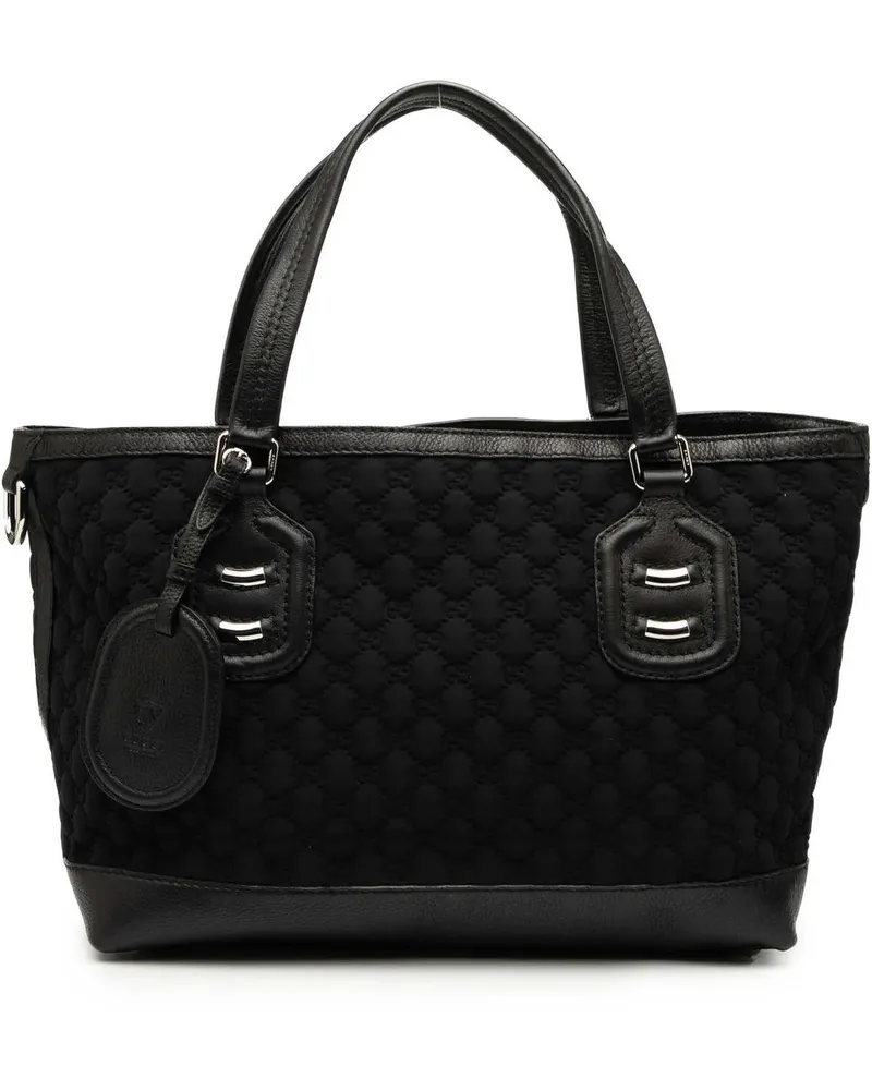 Gucci Shopper GG Neoprene Techno Tag Tote schwarz Schwarz