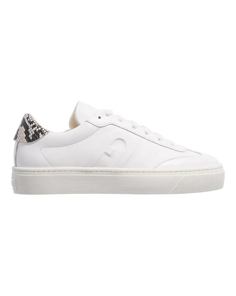 Furla Low-Top Sneaker Vitello Soft+Capra Scamosciata St.Viperi weiß Weiß