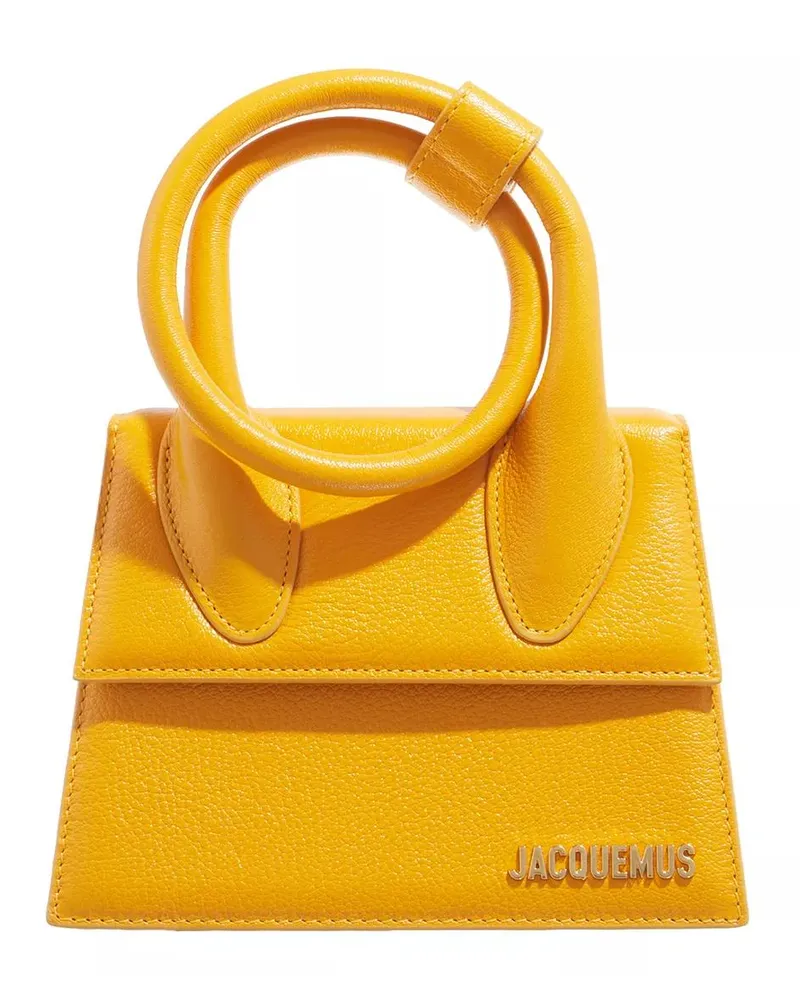Jacquemus Satchels Top Handle Leather Bag orange Orange
