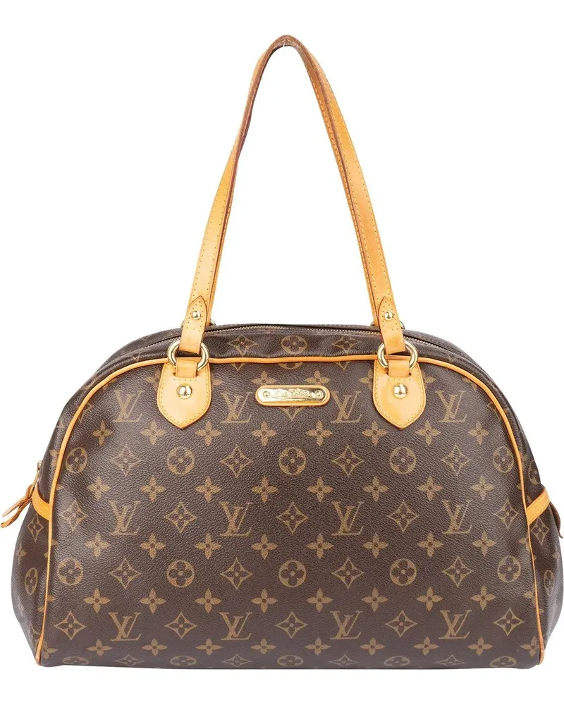 Louis Vuitton Crossbody Bags  Canvas Monogram Montorgueil GM Handb braun Braun
