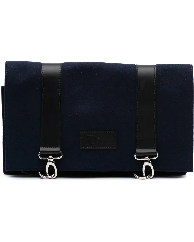 Dior Clutches Felt Travel Organizer Clutch blau Blau