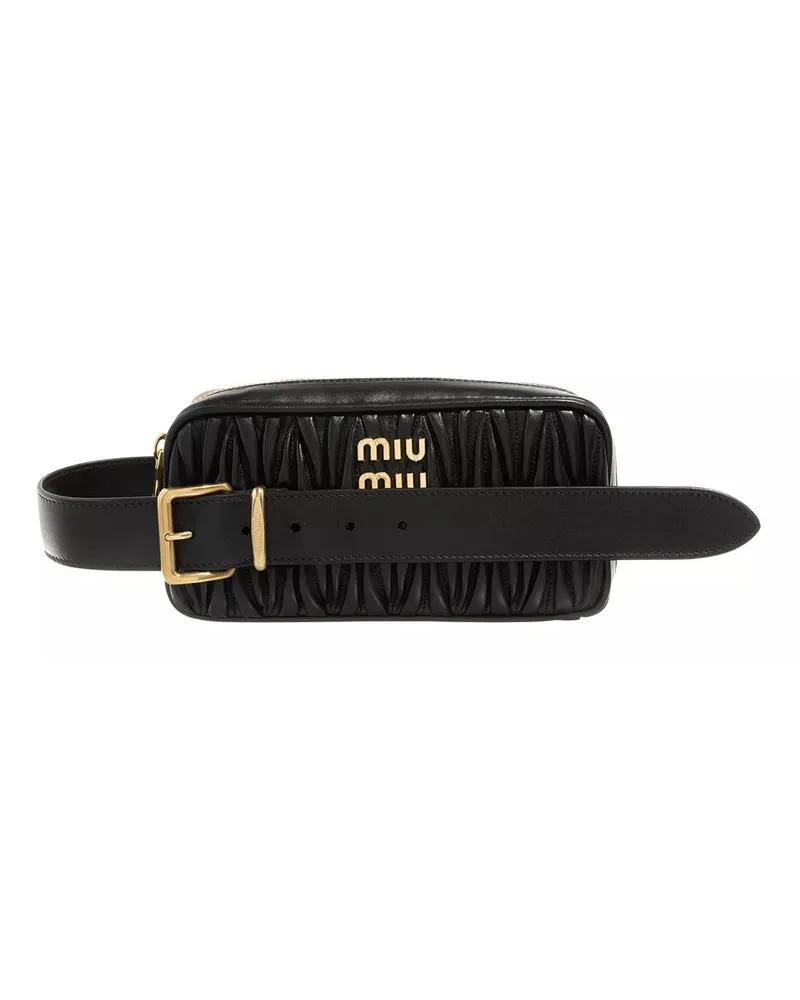 Miu Miu Pochettes Matelassé Pochette Bag Schwarz