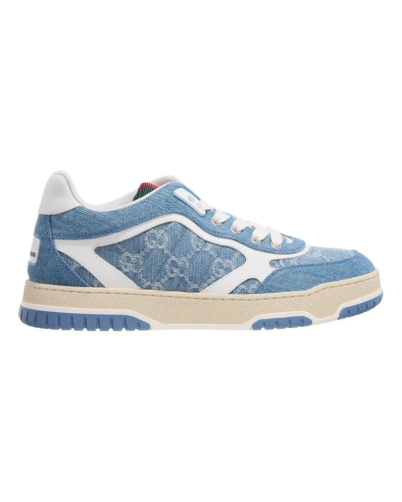 Gucci Low-Top Sneaker WREWEB SNKR GG DENIM W/WEB blau Blau