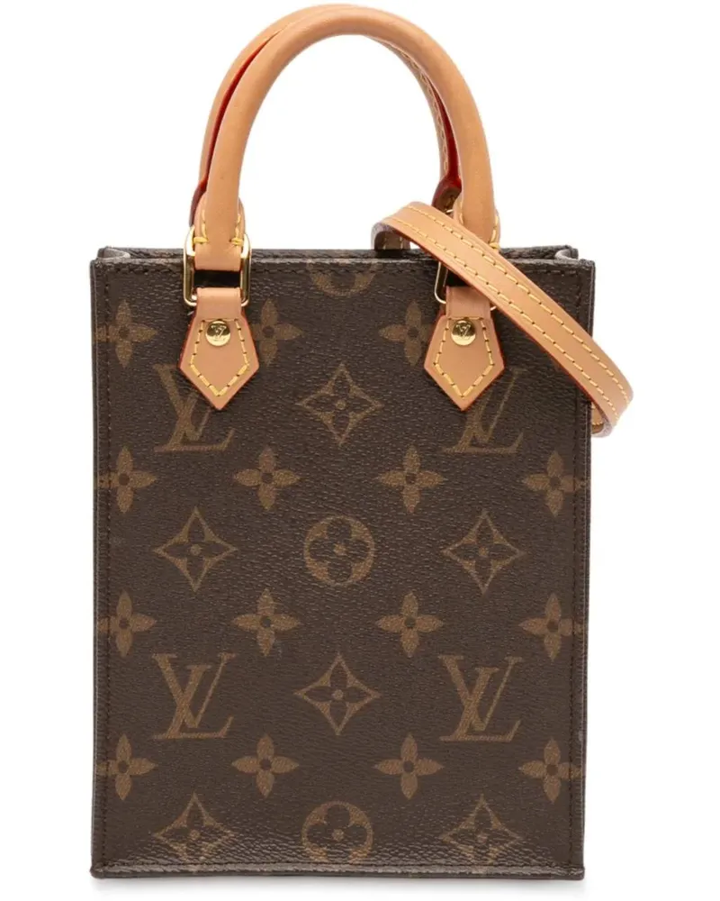 Louis Vuitton Hobo Bags Monogram Petit Sac Plat braun Braun