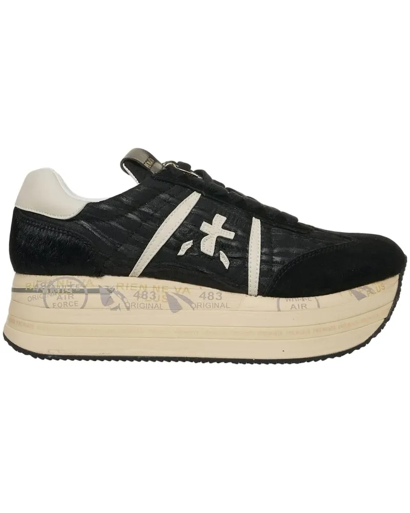 Premiata Low-Top Sneaker Sneakers 'Beth' schwarz Schwarz