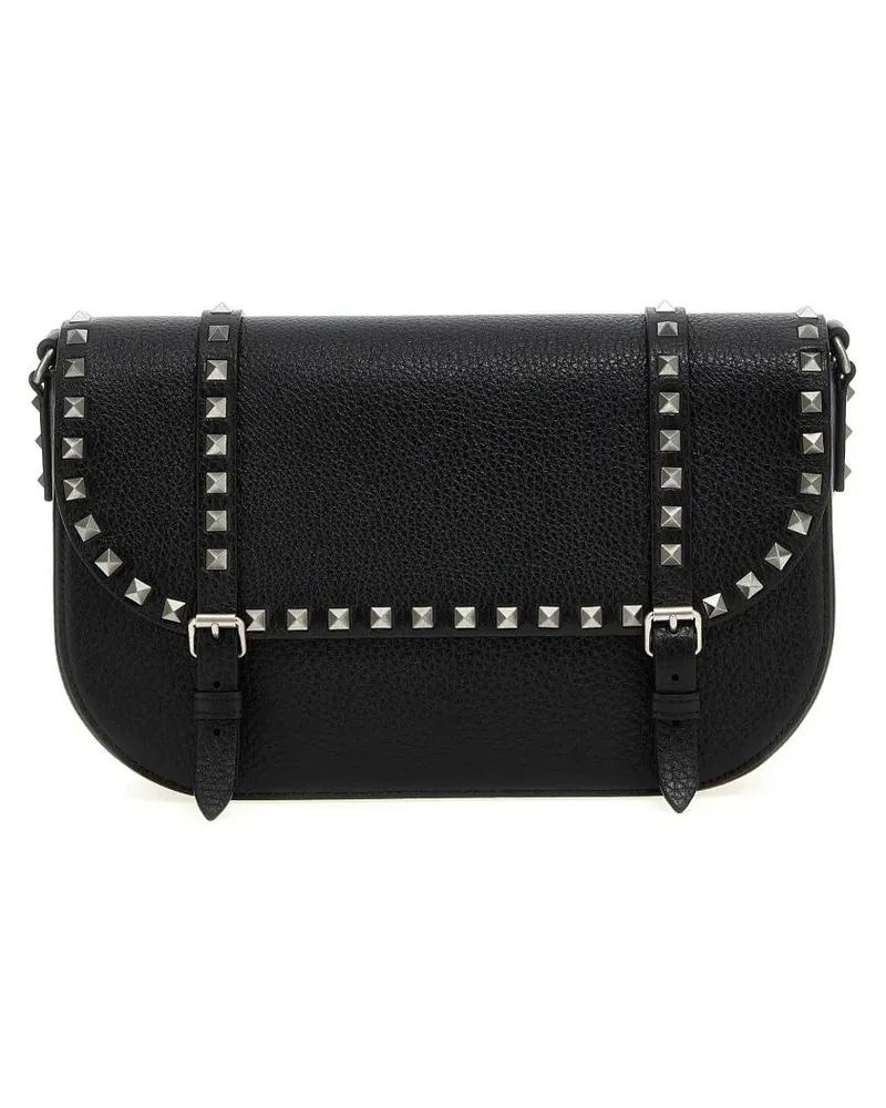Valentino Garavani Hobo Bags 'Rockstud' Shoulder Bag schwarz Schwarz
