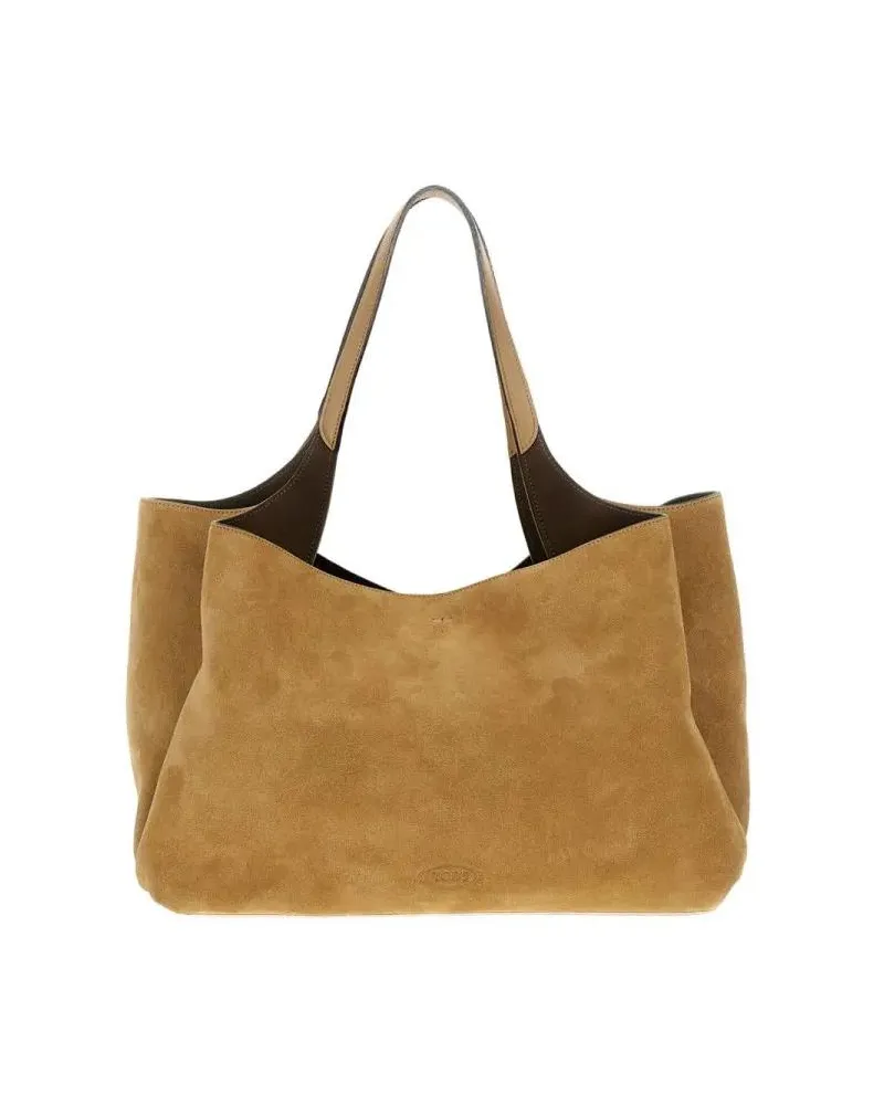 TOD'S Shopper & Totes Apa Medium 2-Handle Bag beige Beige