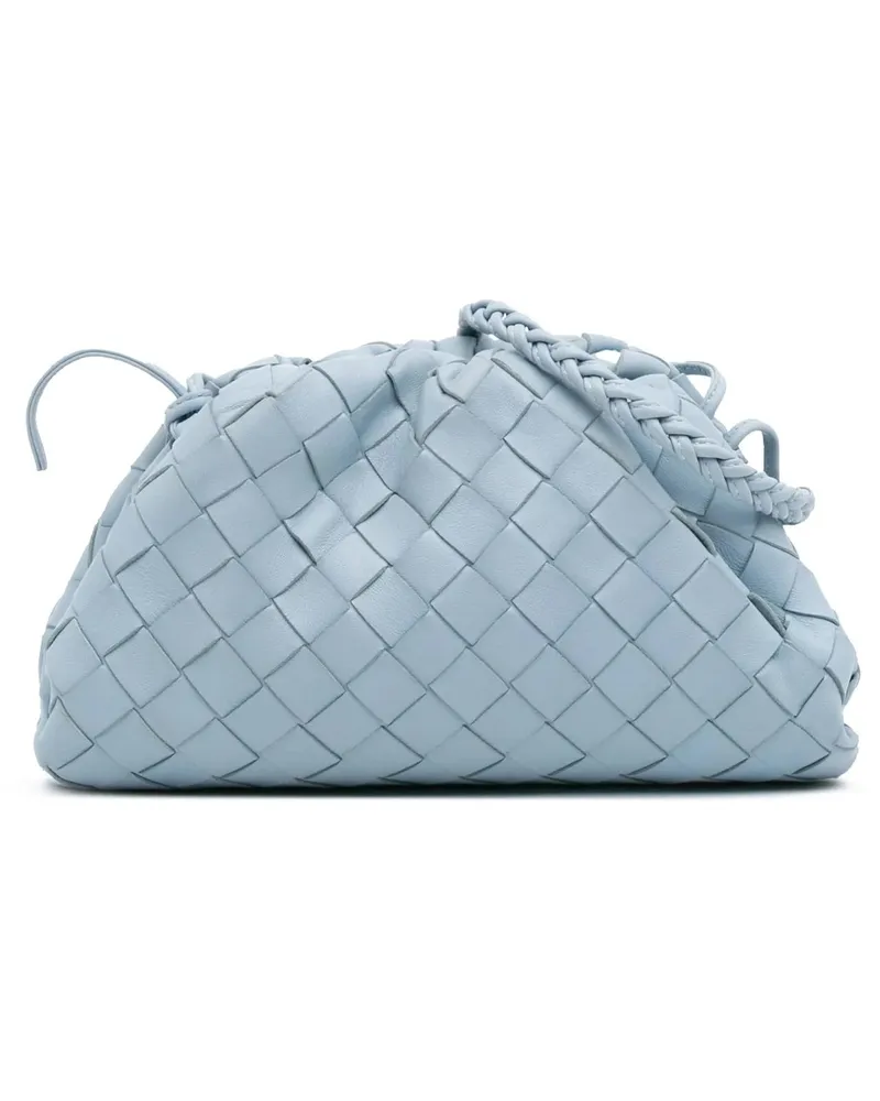 Bottega Veneta Hobo Bags Nappa Intrecciato The Mini Pouch Crossbody blau Blau