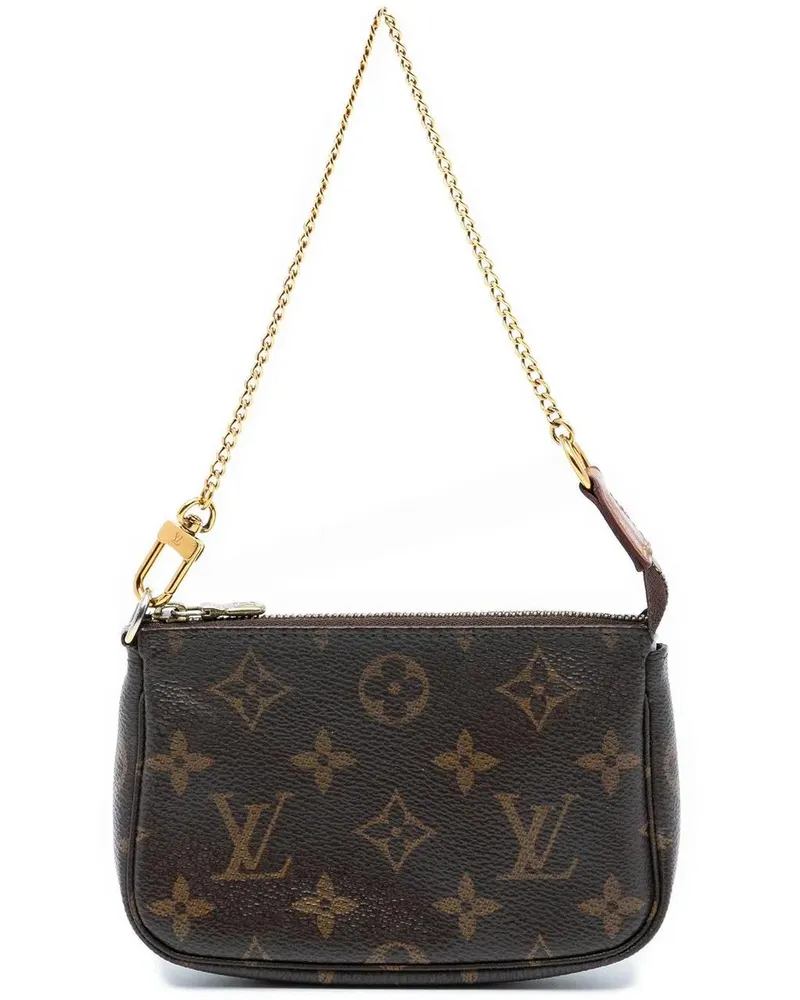 Louis Vuitton Crossbody Bags Monogram Mini Pochette Accessoires braun Braun