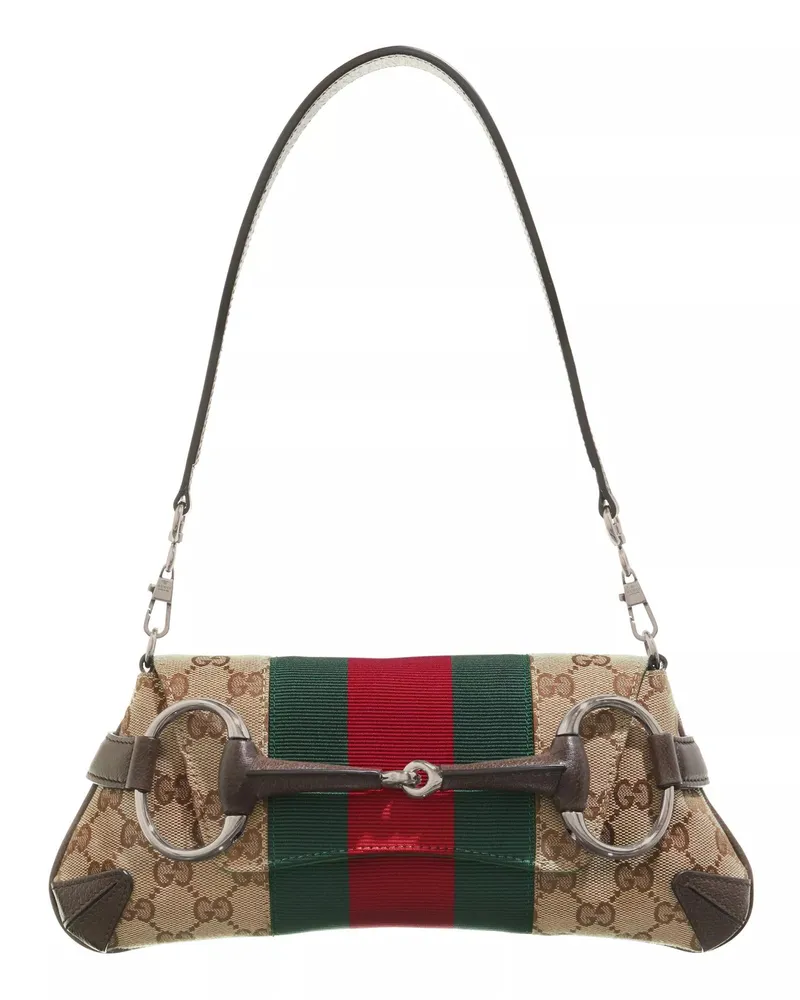 Gucci Pochettes Horsebit Chain Small Shoulder Bag braun Braun