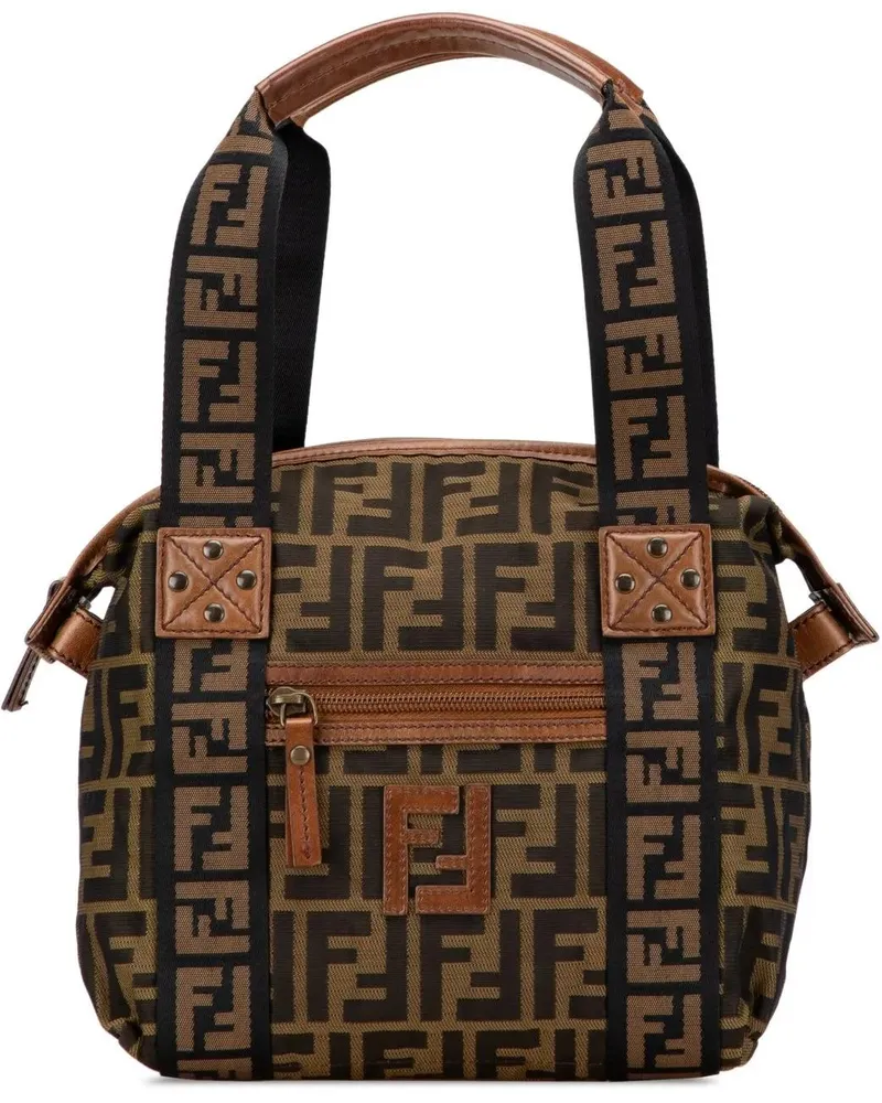 Fendi Crossbody Bags Zucca Canvas FF Handbag braun Braun