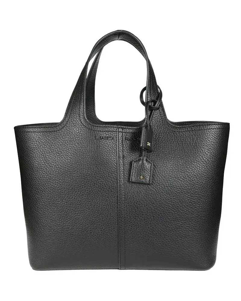 Elisabetta Franchi Shopper & Totes Textured Black Tote Bag schwarz Schwarz