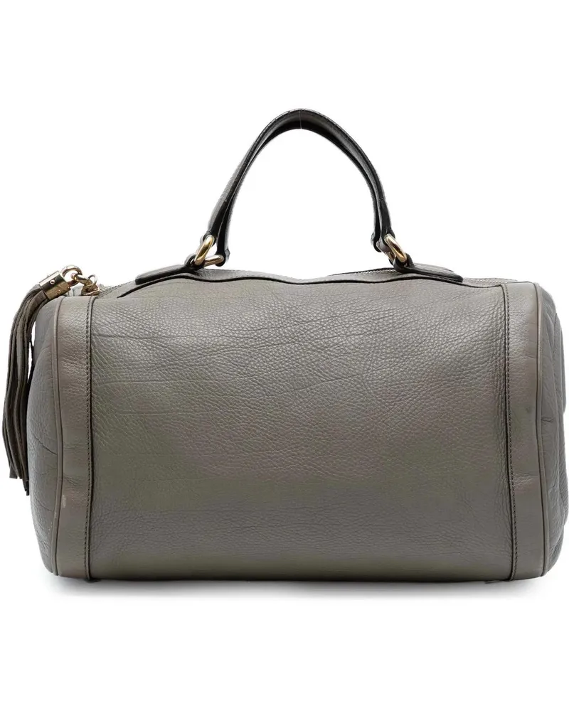 Gucci Crossbody Bags Pebbled Calfskin Soho Cellarius Boston braun Braun