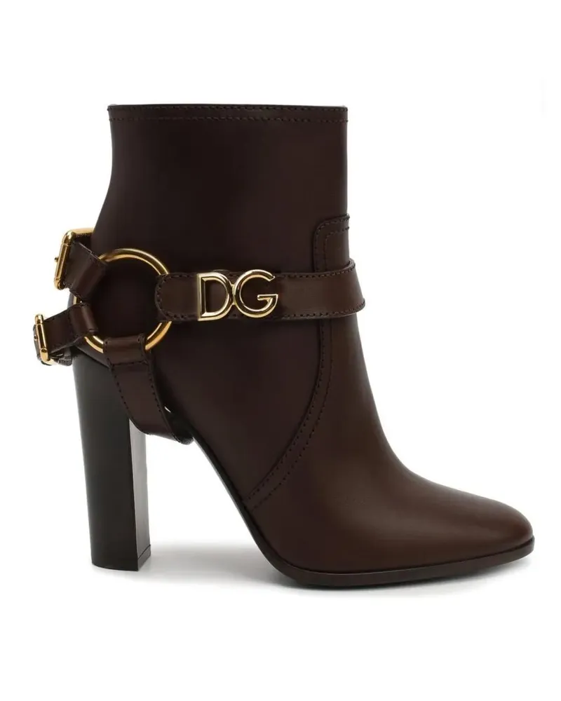 Dolce & Gabbana Stiefel Leather Ankle Boots schwarz Schwarz