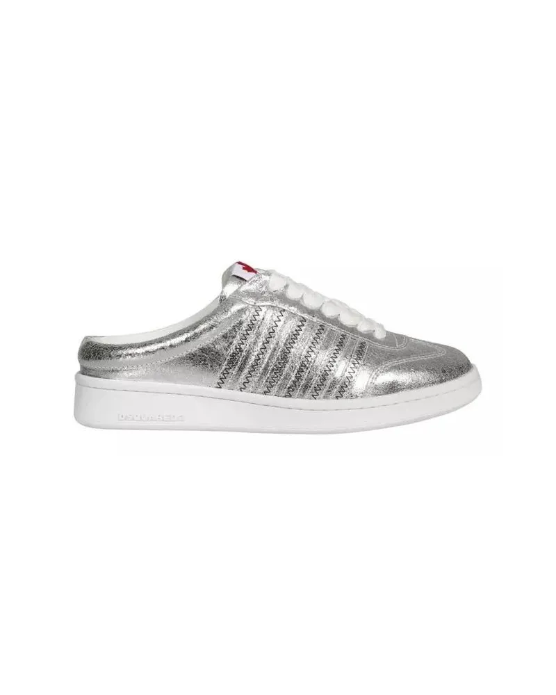 Dsquared2 Low-Top Sneaker Boxer Open Back Sneakers silberfarben 