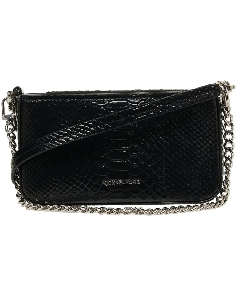 Michael Kors Hobo Bags Croco shoulder bag schwarz Schwarz