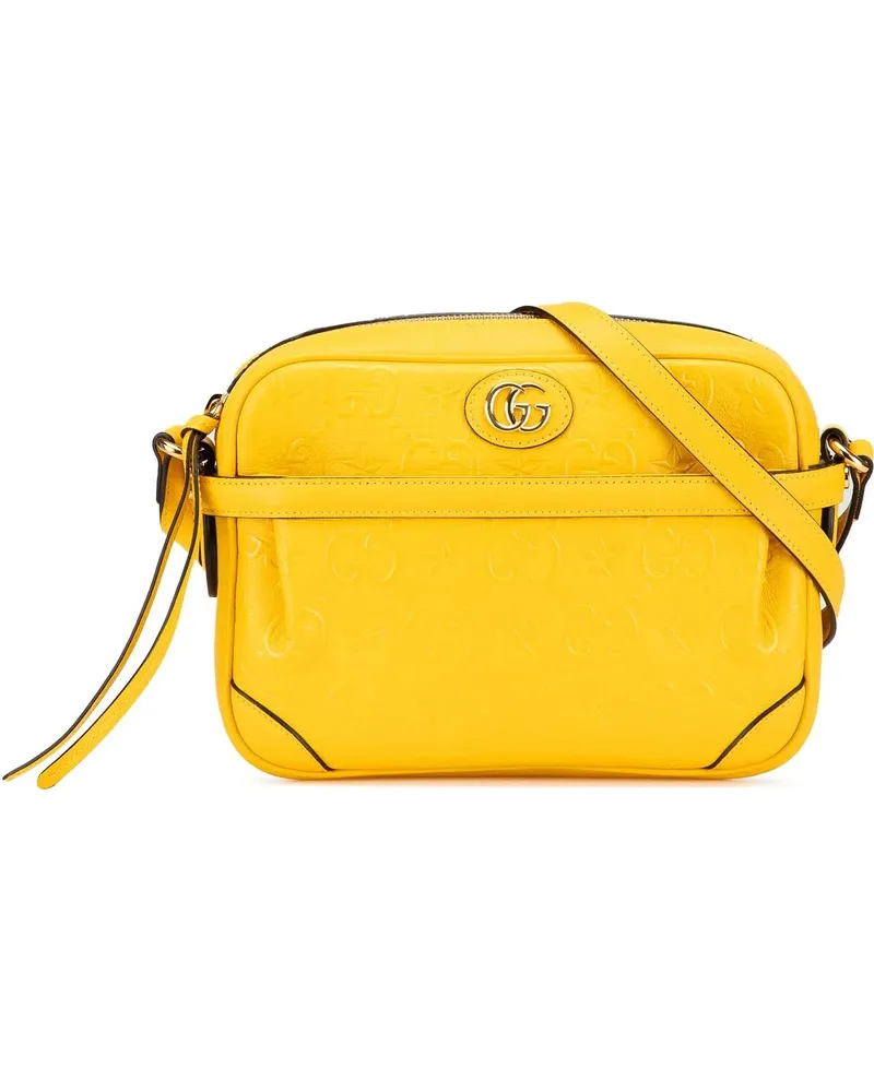 Gucci Hobo Bags 2016-present GG Star Embossed Leather Crossbody gelb Gelb