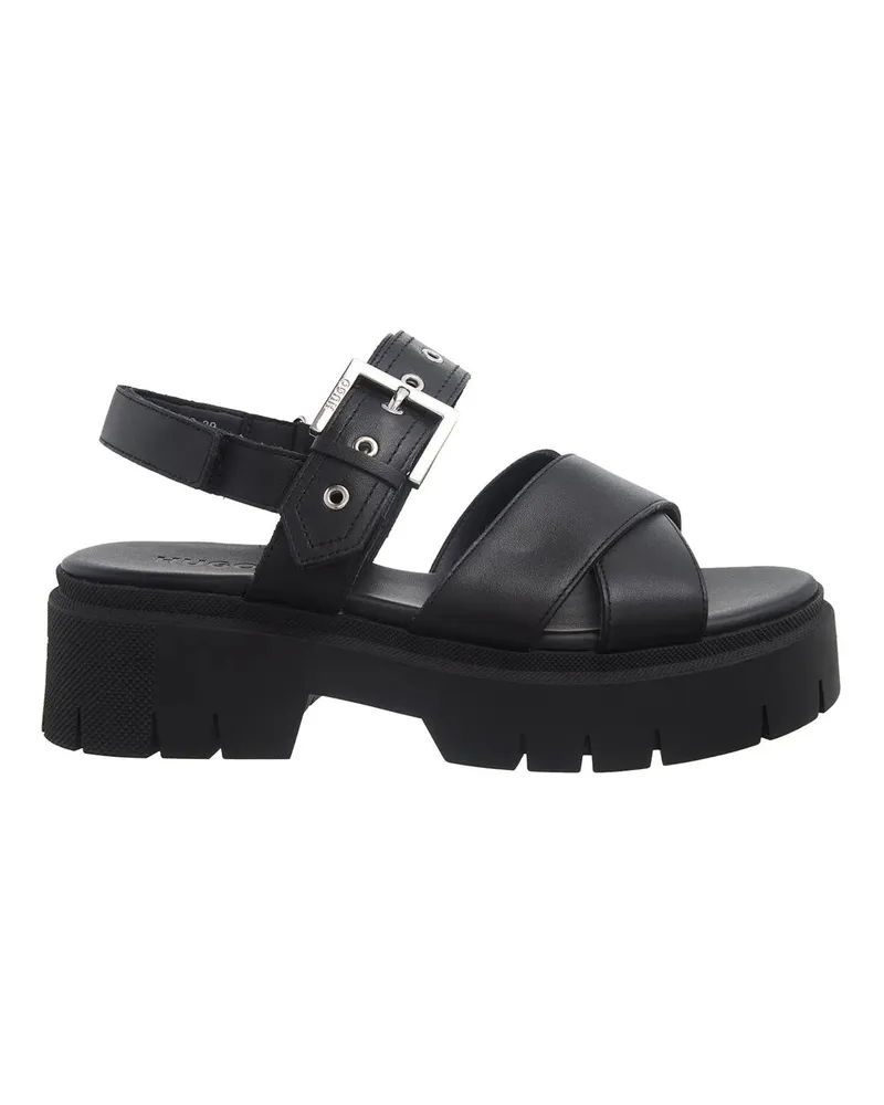HUGO BOSS Sandalen Kris Sandal schwarz Schwarz