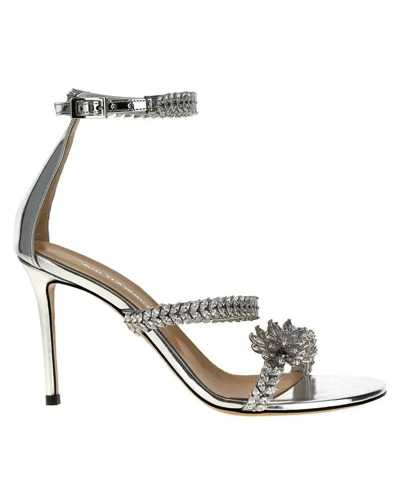 Mach & Mach Sandalen 'Lotus' Sandals silberfarben 