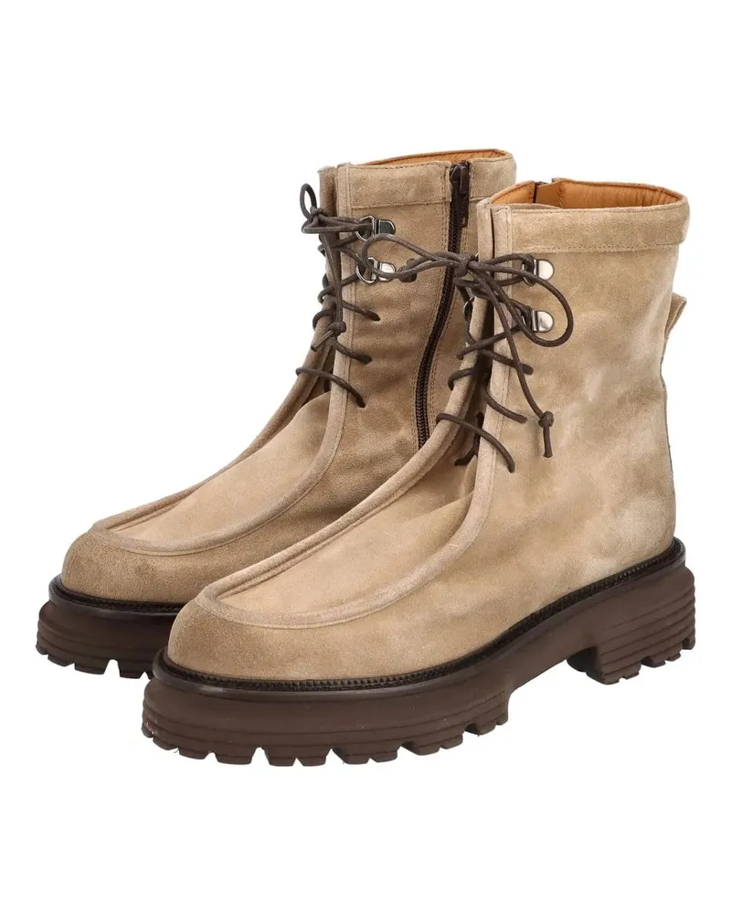 Thea Mika Stiefeletten Schnürstiefeletten beige Beige