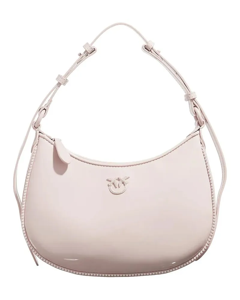 Pinko Hobo Bags Half Moon Mini Fl rosa Gold