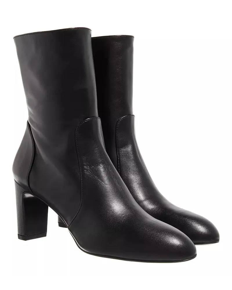 Stuart Weitzman Boots & Stiefeletten Vida 75 Zip Bootie Schwarz